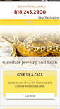 Mobile Screenshot of glendalejewelryandloan.com